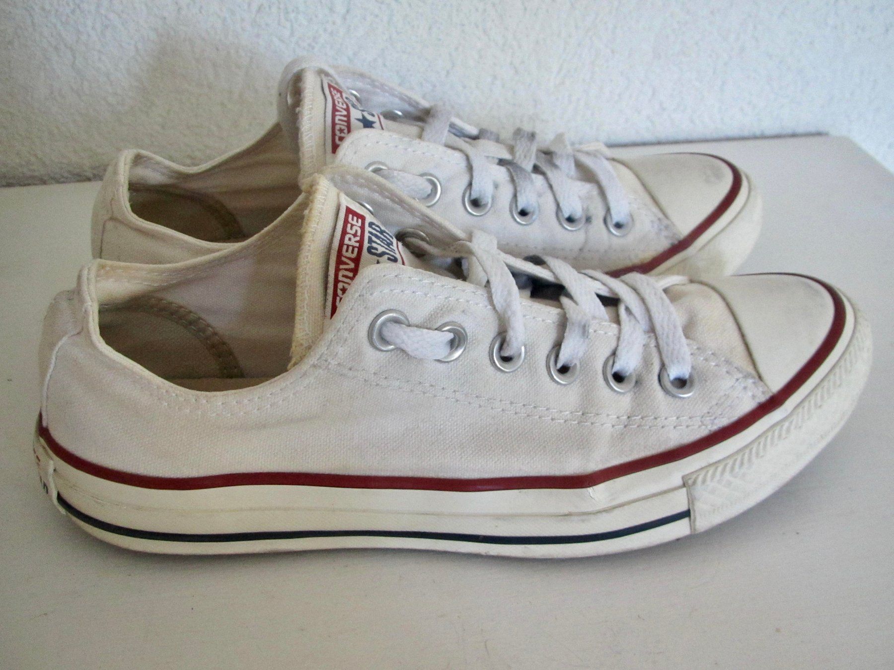Converse Herrenschuhe: SNEAKER CONVERSE COTON BLANC – Gebraucht aus Murten von Selliot 1