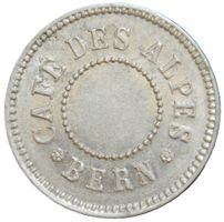 Jeton * Bern Café des Alpes * Bierjeton Biermarke Token V1