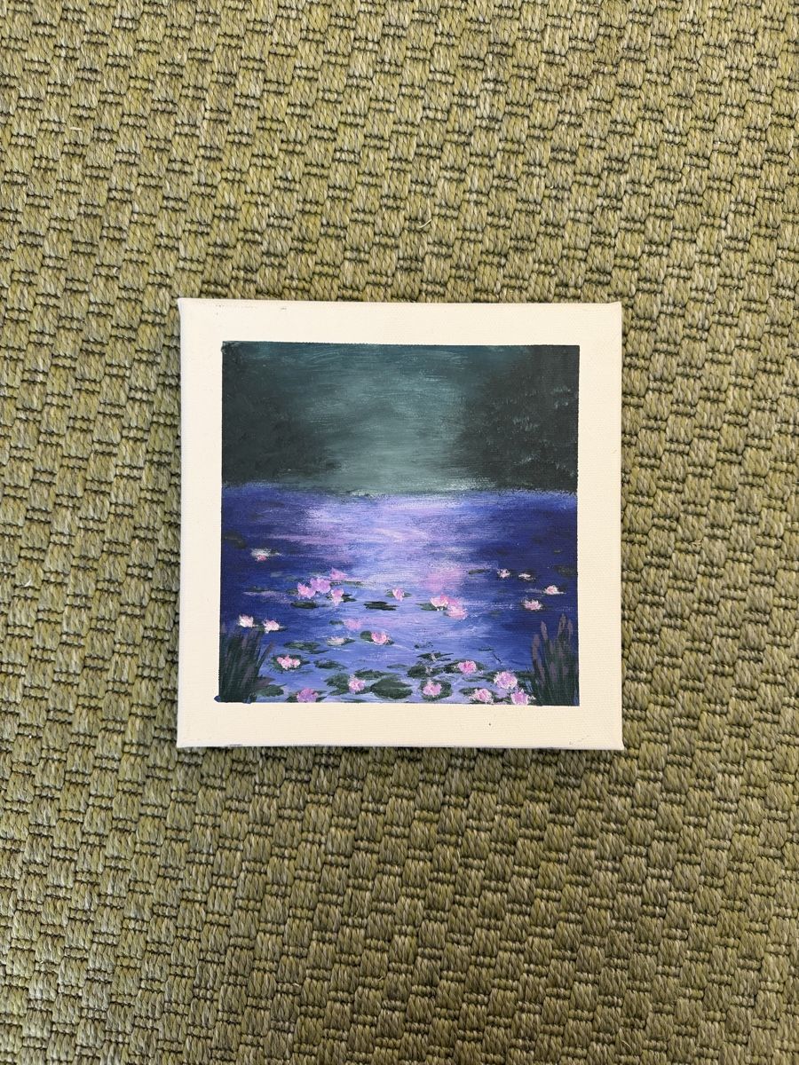 Dipinti: self painted canvas inspired by a piece Claude Monet – Usato da Dietlikon venduto da eeclaire