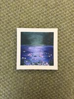 self painted canvas inspired by a piece Claude Monet