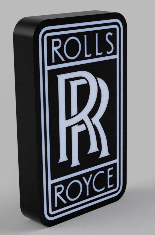 Lampade: Lightbox / lampe logo ROLLS ROYCE – Nuovo (secondo la descrizione) da Vicques venduto da PAMB3D 1