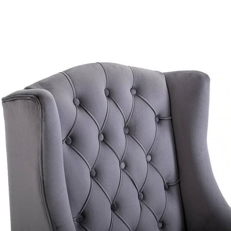 Sessel: Einzelsessel Ohrensessel Relaxsessel mit Tufting – Neu und originalverpackt aus Flawil von vivalacasa 3