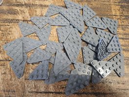 lego 30503 lot de 35 pièces Dark Bluish Gray Wedge, Plate