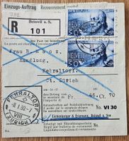 schöner Einzugsauftrag (Kat Marken 54.--) Liebhaberpreis 4.-
