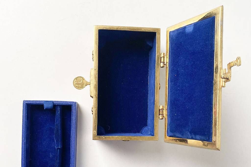 Barattoli: Leykauf Schmuck Schatulle, rechteckig Metall – Usato da Ballwil venduto da ClassicGallery 7