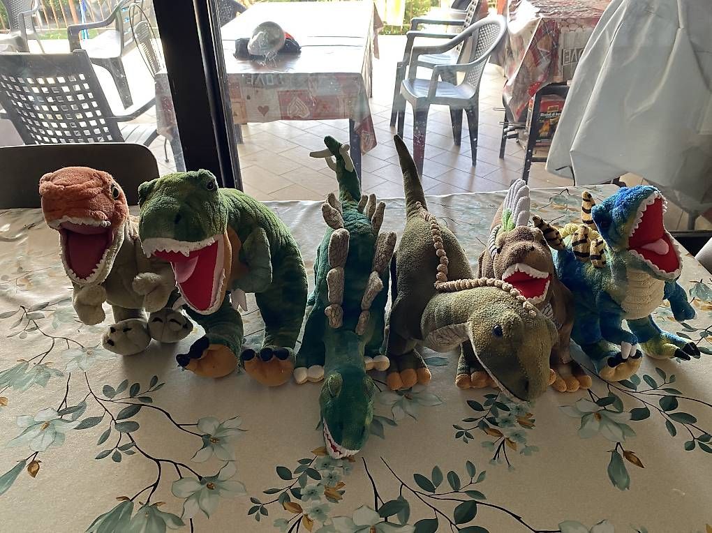 Giocattoli: 6 peluches dinosauri – Usato da Castel San Pietro venduto da sab_lj2d