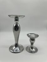 Silver Candlestick Holders - Set of Two! Decor