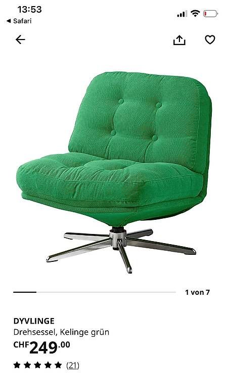 Ikea Poltrone: Ikea Drehsessel DYVLINGE – Usato da Riedtwil venduto da MichaelSeiz 2