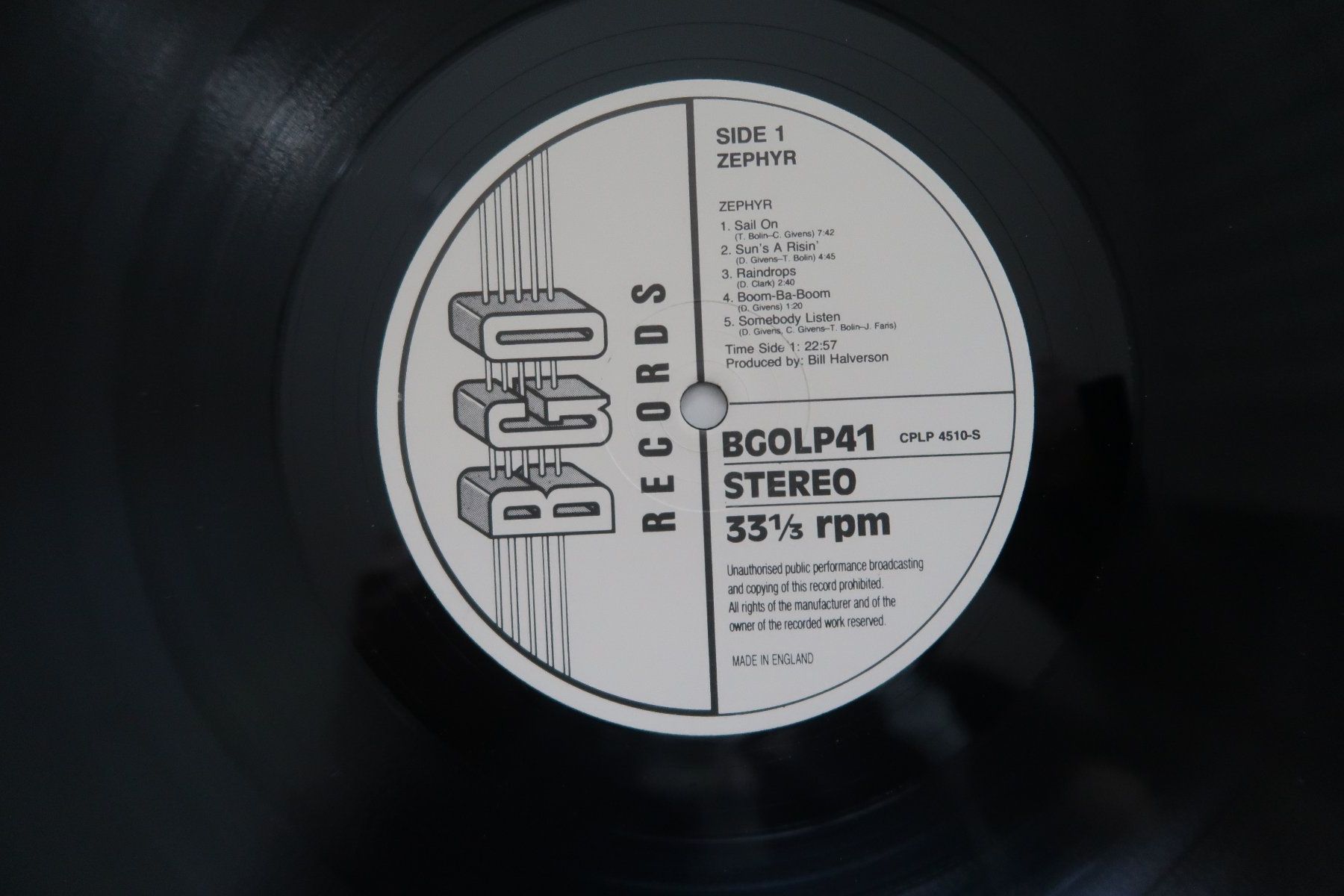 Dischi in vinile: ZEPHYR - ST - TOMMY BOLIN EX- DEEP PURPLE - VINYL LP – Usato da Basel venduto da Patiscat 2