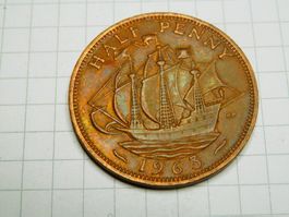 Großbritannien ½ Penny, 1963