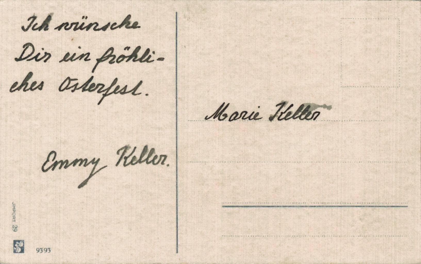 Cartoline postali: Antike Osterkarte, "Fröhliche Ostern" – Usato da Luzern venduto da Kartenansicht 1