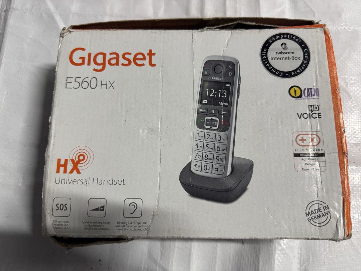 Gigaset Telefone: Gigaset E560 HX Universal Handset mit Ladestation – Neu (gemäss Beschreibung) aus Lengnau BE von ajs_hlm5