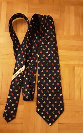Salvatore Ferragamo cravate,  soie, excellent état, navy
