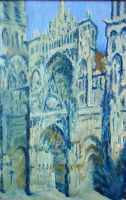 Impressionismus Kathedrale Rouen (Oel auf Malplatte)