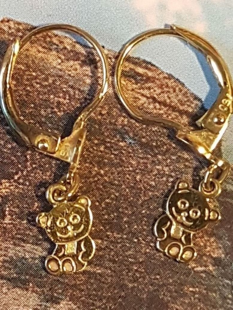 Orecchini pendenti & Orecchini a lobo: Süsse Bärchen Ohrhänger in 18 Karat Gold – Nuovo (secondo la descrizione) da Unterägeri venduto da Altgoldschmuck 5