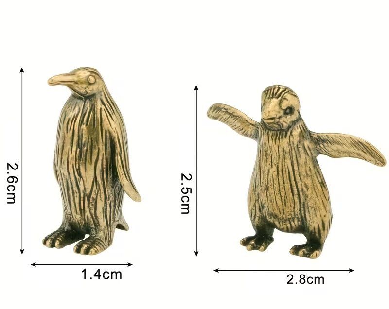 Statuette: 2er-Set Pinguin aus Messing – Nuovo (secondo la descrizione) da Uerkheim venduto da Kaufoption 5
