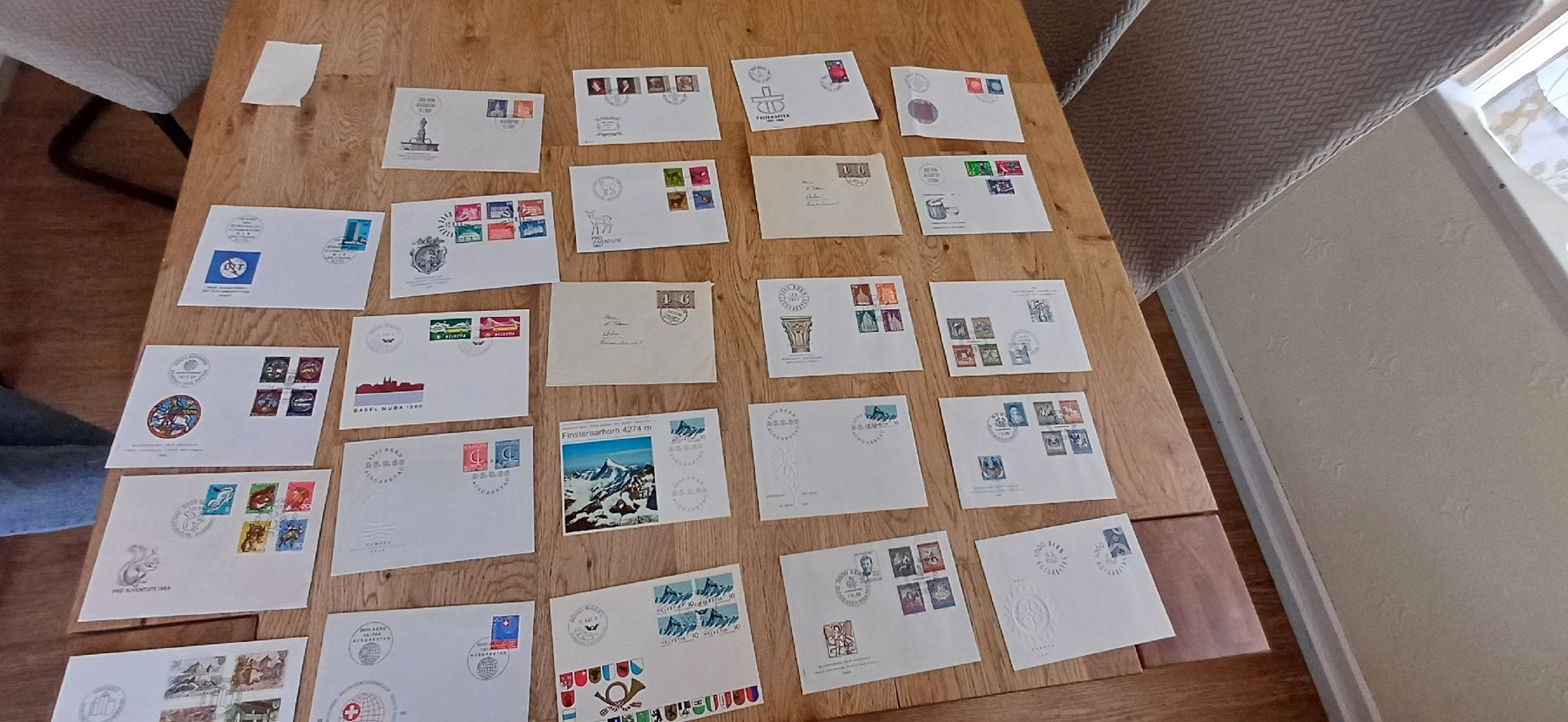 Alle Briefmarken: 137 Sonderbriefe  – Gebraucht aus Flawil von Naphtali 3