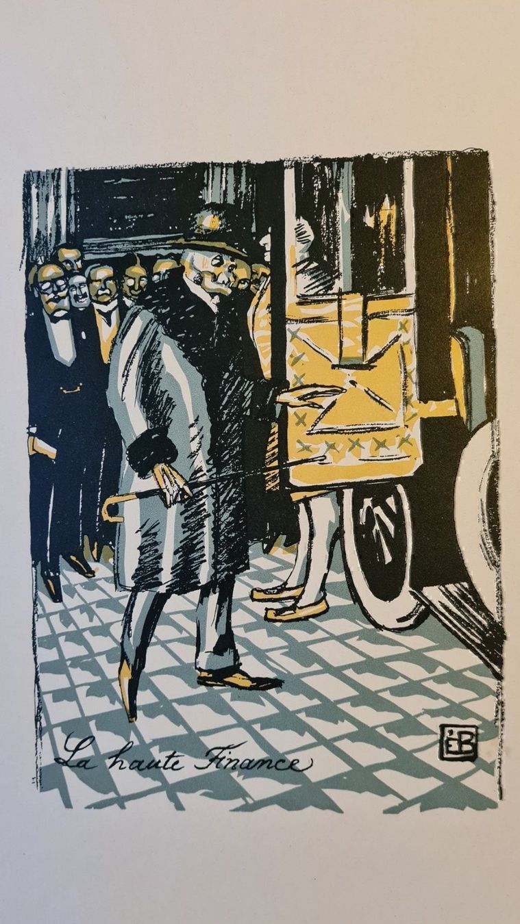Grafica & Litografie: Edmond Bille Farblithogr. Un dance macab – Usato da Emmenbrücke venduto da Kunstankaufverkauf9 1