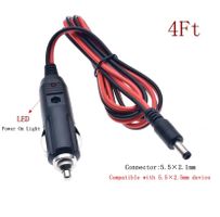 Amateurfunk Netzkabel 1,2 m mit Zigistecker mit 2,1 mm Rund