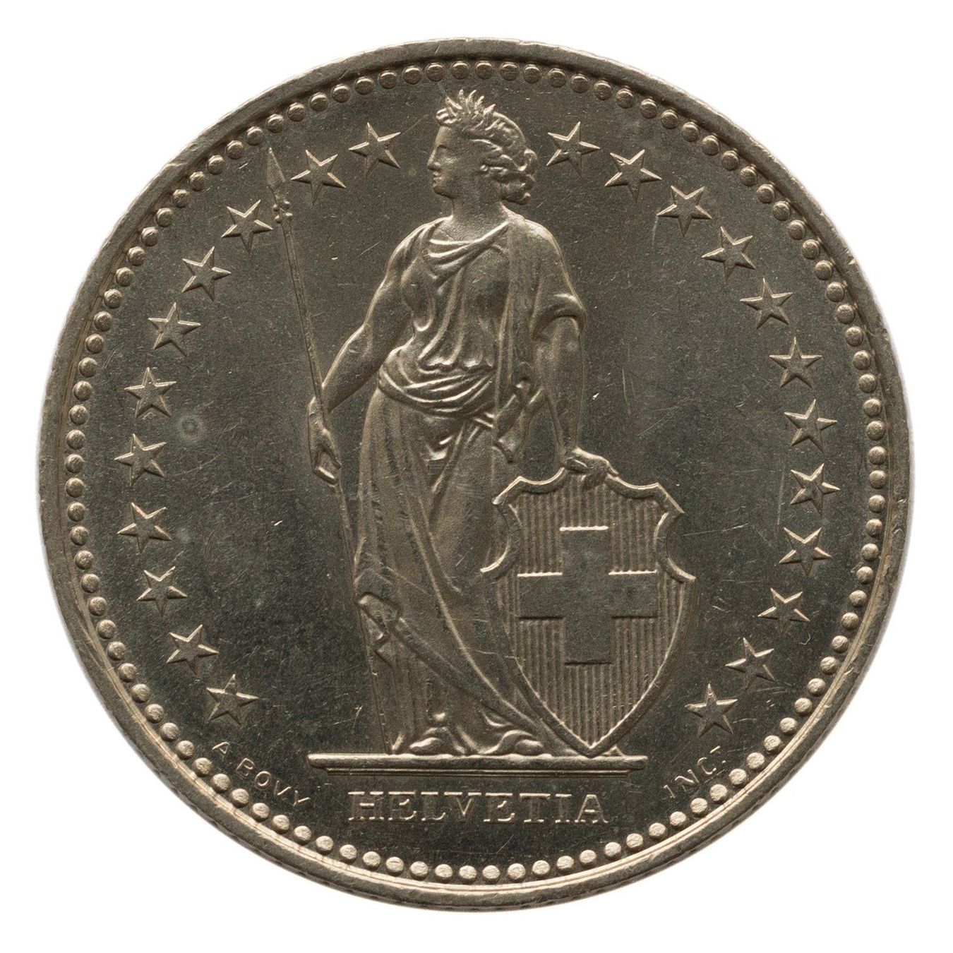 Tutti le monete: 1 Franken 1986 stgl – Usato da Rotkreuz venduto da Swiss-Coins 1