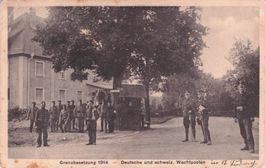 Militär // 1914-18 Otterbach deutsche und CH Wachtposten
