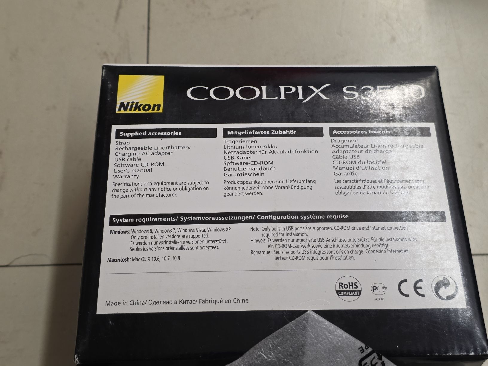 Nikon Fotocamera: Nikon Coolpix S3500, neu – Nuovo (secondo la descrizione) da Remetschwil venduto da Schnickian 6