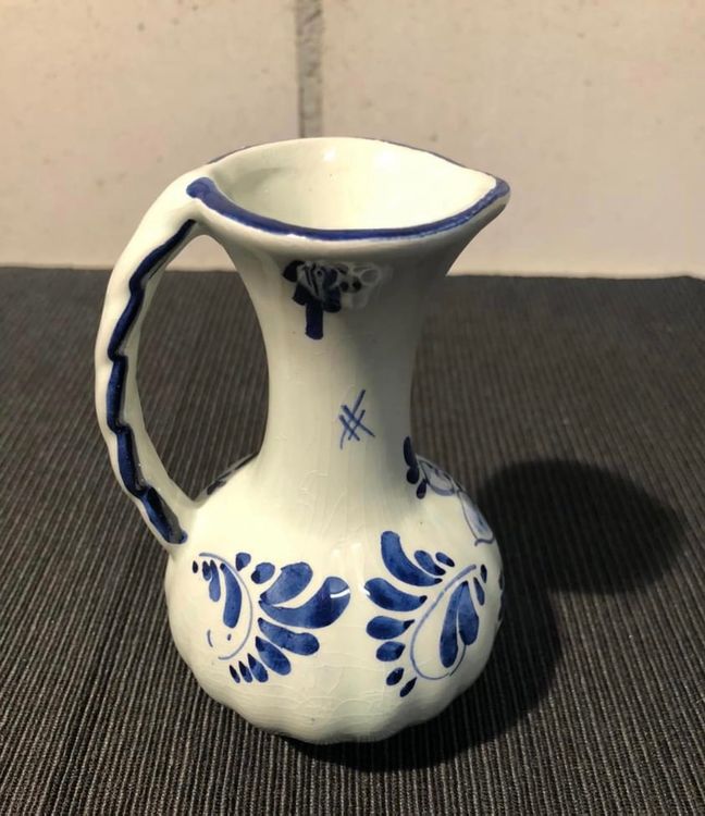 Süsse weiss blaue Vase Deko aus Holland Kaufen auf Ricardo
