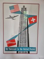 Plakat | Poster: By Swissair to the United States | USA