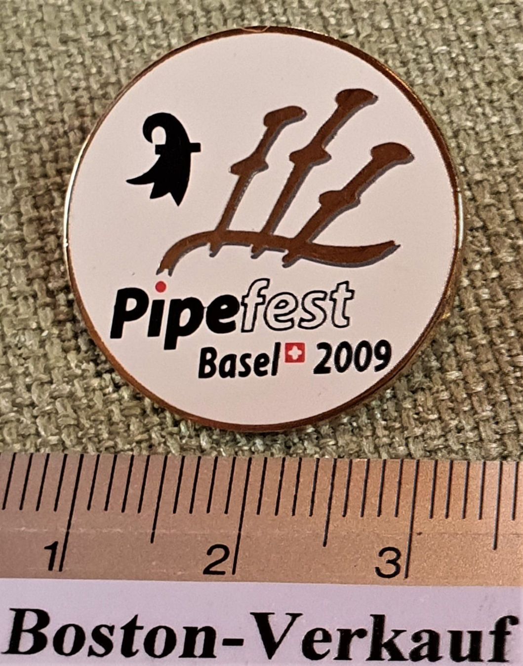 Placchette & Badge: F636 - Pin Pipe Fest Basel 2009 Schweiz – Usato da Reinach BL venduto da Boston-Verkauf 1
