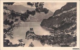 Iseltwald BE // 1927 Dorf Vogelperspektive