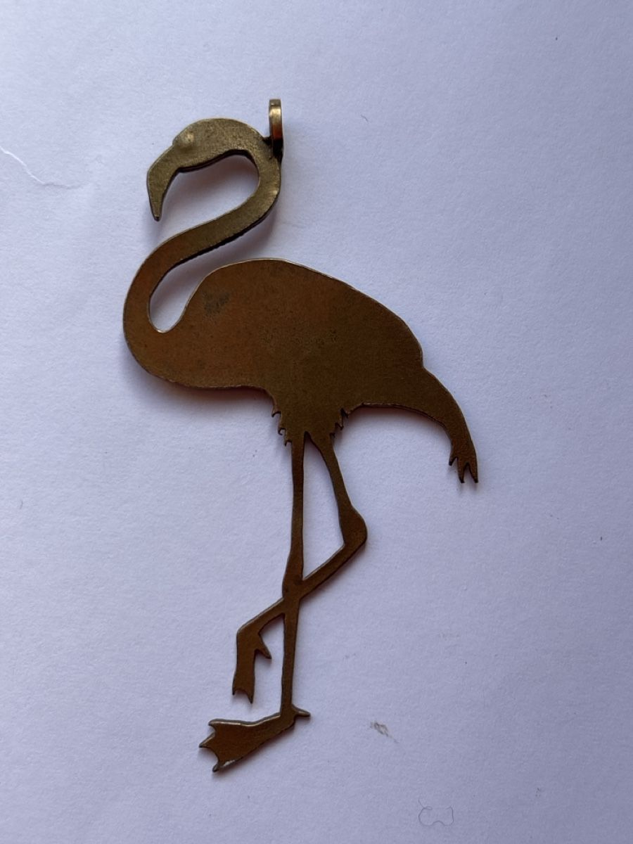 Ciondoli: Pendentif Flamant Rose Laiton – Nuovo (secondo la descrizione) da Chêne-Bougeries venduto da Bambideluxe 2