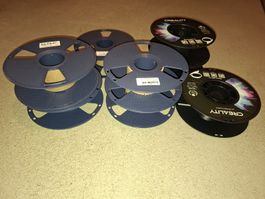 8x Leere Filament-Spulen für 3D-Druck (5x SUNLU, 3x Creality