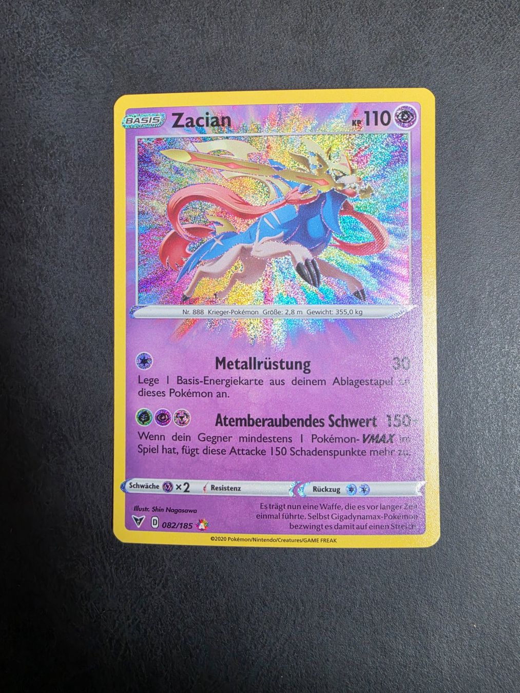 Pokémon Carte collezionabili: Pokemon Zacian DE 082/185 – Usato da triesenberg venduto da wisi369