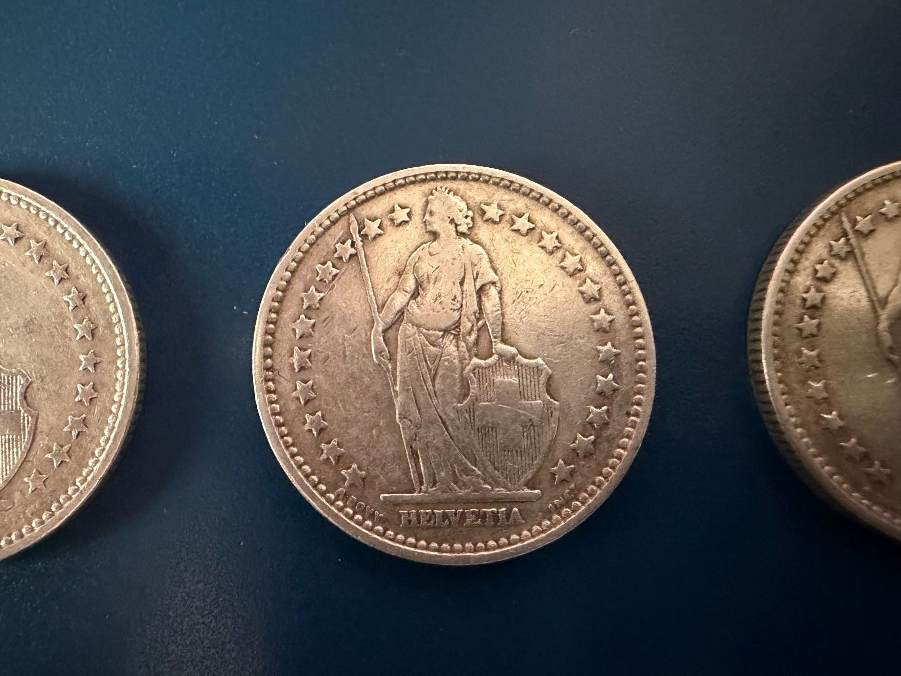 Tutti le monete: 2 Franken, 1920, 1921, 1922, Silber, – Usato da Oberhasli venduto da Sicurezza 2