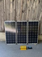 Solaranlage 3× 100 W mit 1000-W-Wechselrichter & Laderegler