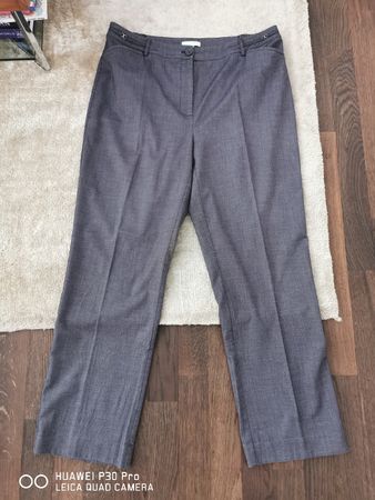 Charles Vögele Hose, grau, Gr 46, elastischer Bund