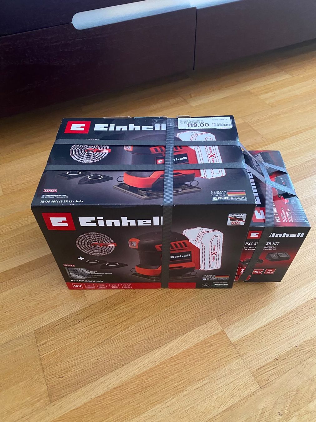 Einhell Smerigliatrici & Lucidatrici: Einhell Faustschleifer, TE-OS 18/113 Kit, mit Akku – Nuovo e nell'imballaggio originale da Luterbach venduto da Logi03