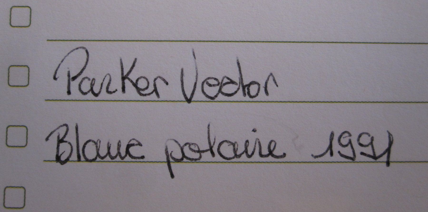 Parker Penna & Evidenziatori: Stylo Roller PARKER Vector Blanc polaire – Usato da Nyon venduto da WHTF 5
