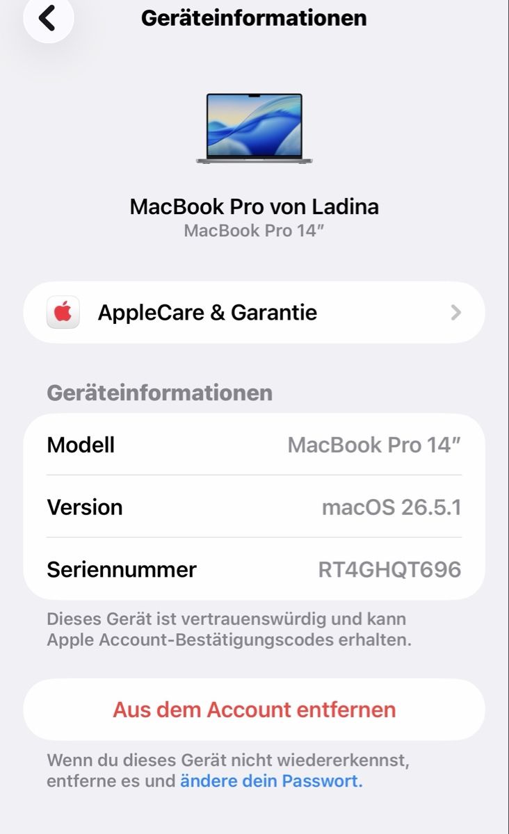 Apple Notebooks: Mac Book Pro 14“ – Gebraucht aus Luzern von ladinavf 4
