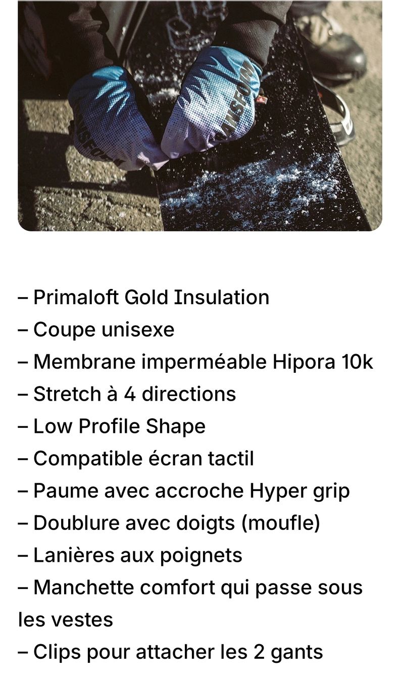 Guanti & manicotti: Gants transform KO taille L- neuf – Nuovo e nell'imballaggio originale da Collombey venduto da GaelleQ 3