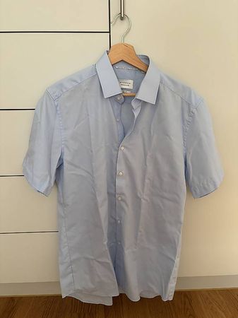 Eterna Kurzarm Hemd Slim Fit Gr. 39 sommerlich frisch (59)