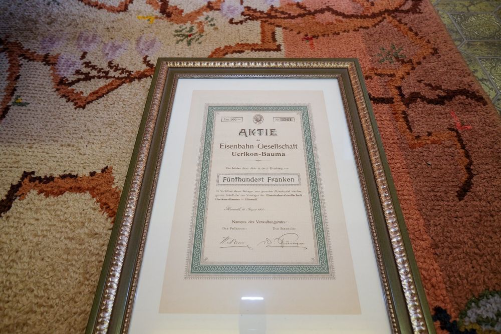 Aktie EisenbahnGesellschaft UerikonBauma Jahr 1900 Kaufen auf Ricardo