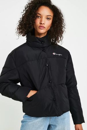 Champion Women’s Black Puffer Winter Jacket Size S