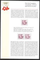 Sonderblatt Werbemarken 598, 609 und Nachdruck 1991 **
