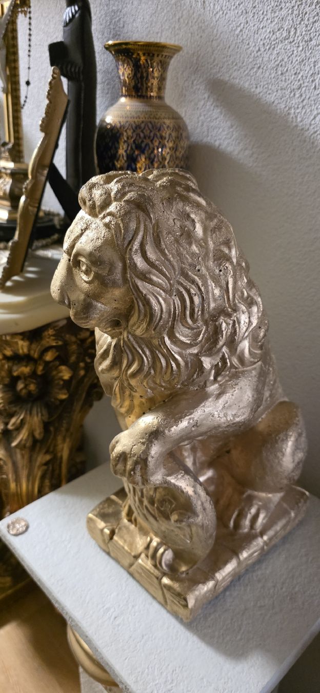 Sculture & Statue: 2 goldene Deko Löwen, Statuen – Usato da Kaufdorf venduto da Nati-Nati 4