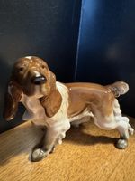 Hutschenreuther Kunstabteilung Hund Spaniel Porzellan Figur