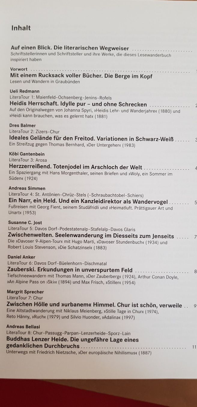Libri: Literarische Wanderungen in Graubünden – Usato da Uster venduto da Astral 3