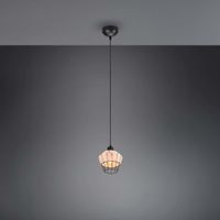 Pendelleuchte, Rattan, Natur, 17 cm Ø