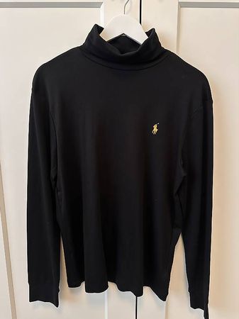 POLO RALPH LAUREN Soft Cotton Mockneck Schwarz