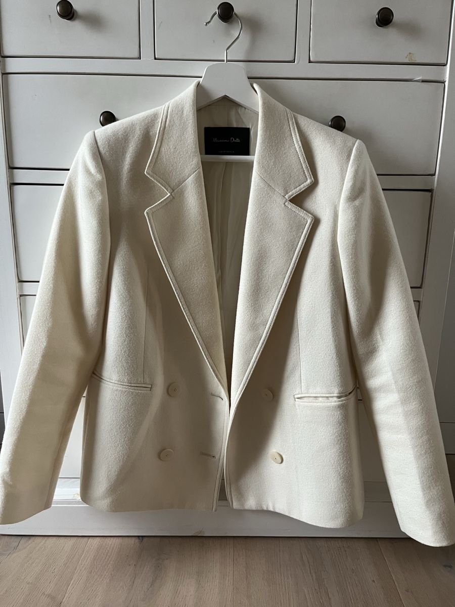 Massimo Dutti Giacche: Massimo Dutti Wollblazer, Crèmeweiss, Grösse 36 – Usato da Pfäffikon SZ venduto da humming-bird 2
